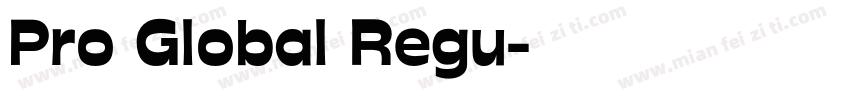 Pro Global Regu字体转换